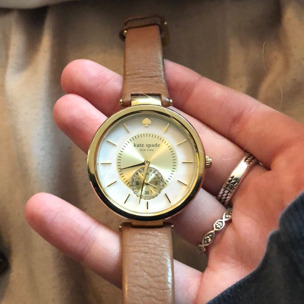 Kate Spade brown leather watch